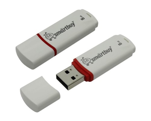[Носитель информации] Smartbuy USB Drive 8Gb Crown White SB8GBCRW-W