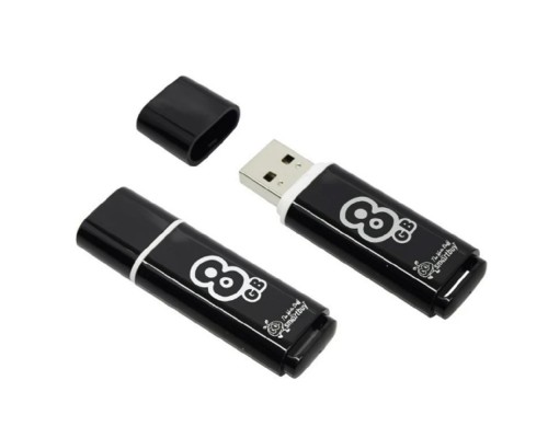 [Носитель информации] Smartbuy USB Drive 8Gb Glossy series Black SB8GBGS-K