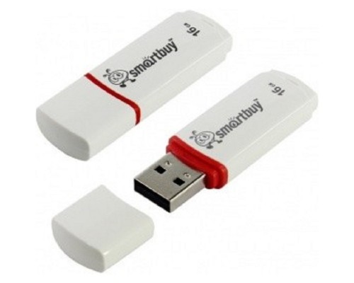 [Носитель информации] Smartbuy USB Drive 16Gb Crown White SB16GBCRW-W