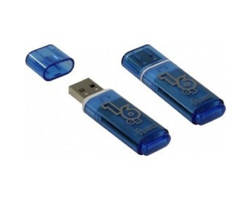 [Носитель информации] Smartbuy USB Drive 16Gb Glossy series Blue SB16GBGS-B