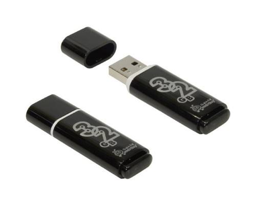 [Носитель информации] Smartbuy USB Drive 32Gb Glossy series Black SB32GBGS-K