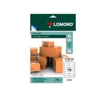 LOMOND 2100005 Наклейки A4/1 (210.0х297.0), 50 листов