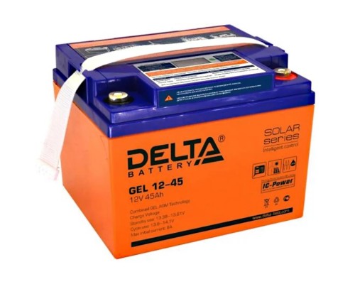 [батареи] Delta GEL 12-45 (12V/45Ач) свинцово- кислотный аккумулятор  