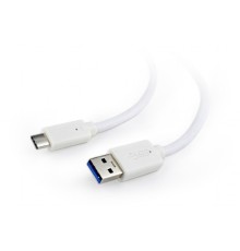 Cablexpert Кабель USB3.0 AM/USB Type-C, 1м, белый, пакет (CCP-USB3-AMCM-1M-W)