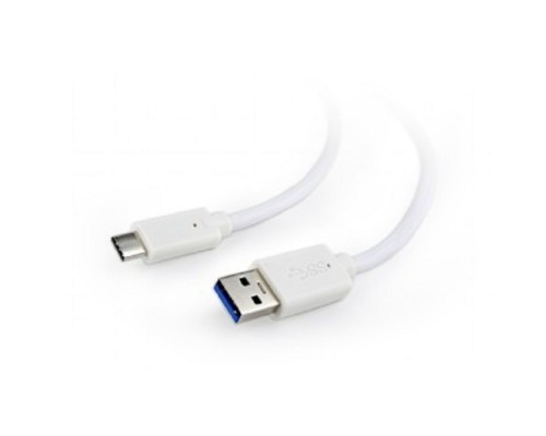 [кабели] Cablexpert Кабель USB3.0 AM/USB Type-C, 1.8м, белый, пакет (CCP-USB3-AMCM-6-W)