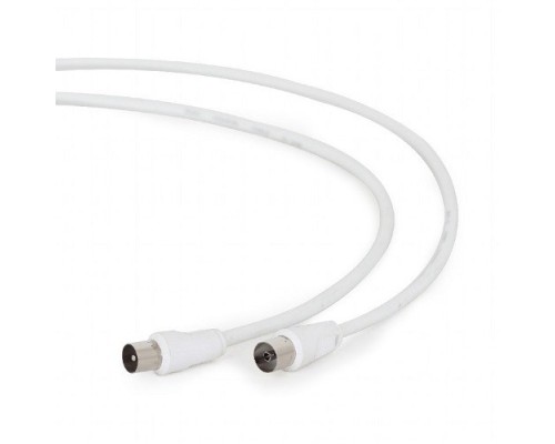 [кабели] Gembird Кабель Кабель телевизионный, Coaxial M/F, белый, 3м (CCV-515-W-3M)