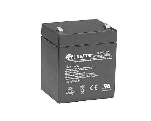 [батареи] АКБ B.B. Battery BP 5-12 (12V 5Ah  ДхШхВ 90х70х106 мм, масса 1,8 кг) клеммы F2