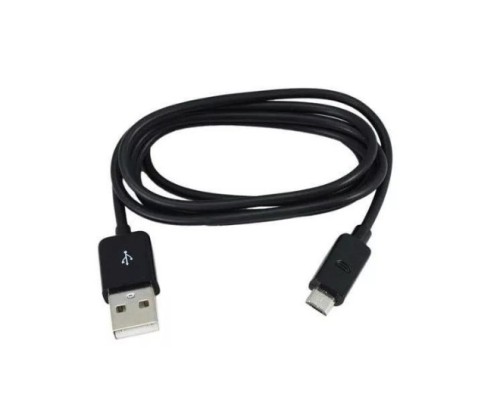 [Кабели] Rexant (18-4268-20) Кабель USB-A – micro USB, 1А, 1м, черный, длинный штекер