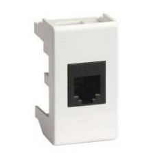 Dkc 45068 Ком.роз. RJ45 кат.6 экран., 8P8C, Viva, белая, 1мод