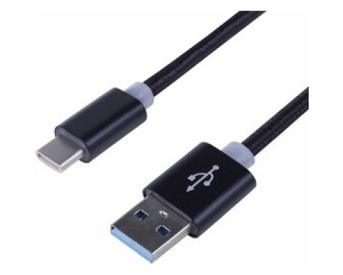 [Кабели] Rexant (18-1884) Кабель USB-A – Type-C, 2,4A, 1м, в серебрянной нейлоновой оплетке 