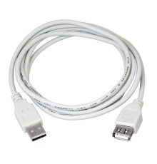 Rexant (18-1117) Кабель шт. USB-A – гн. USB-A, 2,4А, 5м, ПВХ, серый