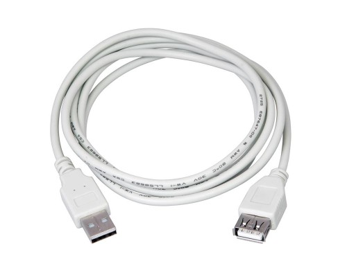 [Кабели] Rexant (18-1117) Кабель шт. USB-A – гн. USB-A, 2,4А, 5м, ПВХ, серый