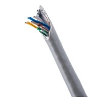 SkyNet Кабель FTP indoor, медный, FLUKE TEST, кат.5e, 4x2x0,46, однож., 305 м, box, серый [CSL-FTP-4-CU](АК5026923/1693111)