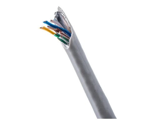 [Витая пара] SkyNet Кабель FTP indoor, медный, FLUKE TEST, кат.5e, 4x2x0,46, однож., 305 м, box, серый [CSL-FTP-4-CU](АК5026923/1693111)