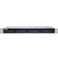 QNAP TS-431XeU-8G Сетевое хранилище, 4 отсека для HDD, 10 GbE SFP+, стоечное исполнение, 1 блока питания. ARM Cortex-A15 Annapurna Labs AL-314 1,7 ГГц, 8 ГБ. Направляющие в комплект поставки не 
