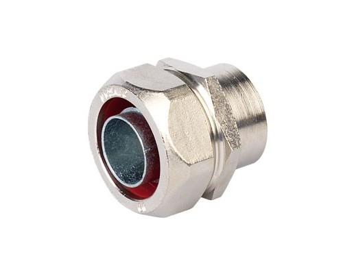 [Аксессуары к гофрированным и жестким трубам.] Dkc 6015-25  Муфта  Металлорукав-коробка  DN   20, М 25 х 1,5 внутренняя резьба