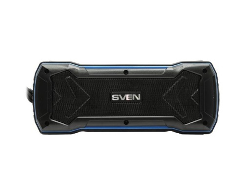 [Колонки] SVEN PS-220, черный-синий [SV-016470] (10 Вт,  Bluetooth, USB, microSD, FM-тюнер)