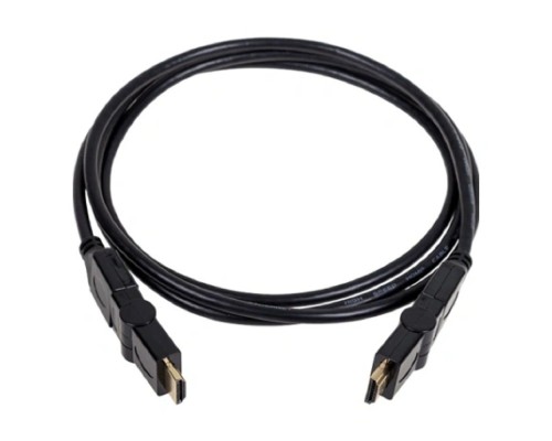 [Кабели] Rexant (17-6204-3) Кабель HDMI - HDMI 1.4, 2м, Gold, с фильтрами, угловой 360°