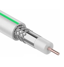 Rexant 01-2501 Кабель MARS 4K, Cu/Al/CuSn, (96%), 75 Ом, 100м., белый  REXANT