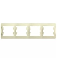 Systeme electric GSL000204 GLOSSA 4-постовая РАМКА, горизонтальная, БЕЖЕВЫЙ                                    