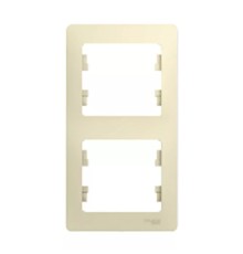 Systeme electric GSL000206 GLOSSA 2-постовая РАМКА, вертикальная, БЕЖЕВЫЙ                                      