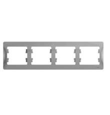 Systeme electric GSL000304 GLOSSA 4-постовая РАМКА, горизонтальная, АЛЮМИНИЙ                                   