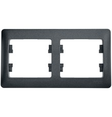 Systeme electric GSL000702 GLOSSA 2-постовая РАМКА, горизонтальная, АНТРАЦИТ                                   