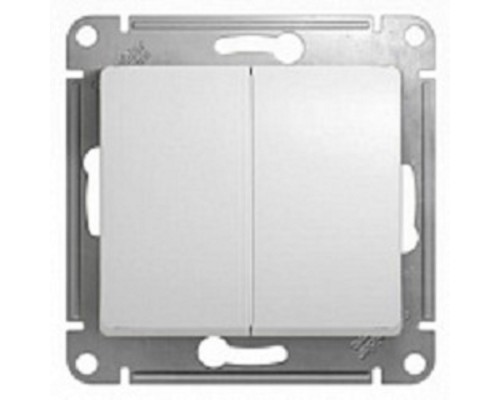 [Розетки ] Systeme electric GSL000151 GLOSSA 2-клавишный ВЫКЛЮЧАТЕЛЬ, сх.5, 10АХ, механизм, БЕЛЫЙ                         