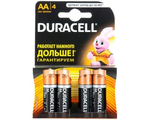 [Батарейка] DURACELL LR6-4BL BASIC CN (48/192/18816) (4 шт в уп-ке)