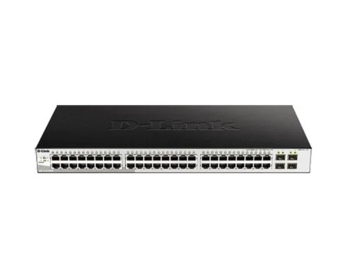 [Сетевое оборудование] D-Link DGS-1210-52/ME/B1A Управляемый L2 коммутатор, 48x1000Base-T, 4x1000Base-X SFP, AC 220В/DC 12В(с возможностью мониторинга статуса питания коммутатора)