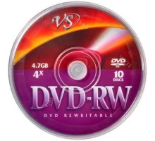 Диски VS DVD-RW 4,7 GB 4x CB/10 (620830)      