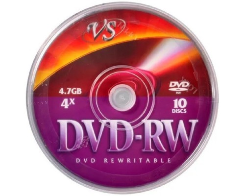 [Диск] Диски VS DVD-RW 4,7 GB 4x CB/10 (620830)      