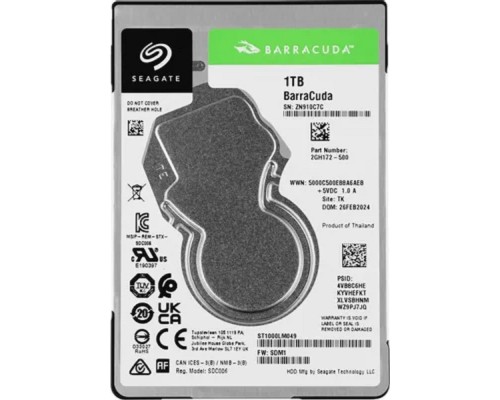 [Жесткий диск] 1TB Seagate Barracuda Pro (ST1000LM049) {SATA 6.0Gb/s, 7200 rpm, 128mb buffer, 7мм}