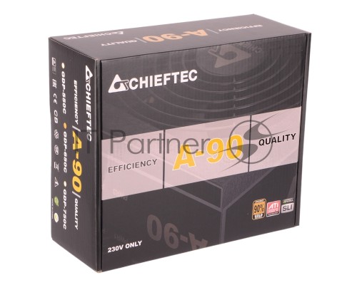 Блок питания Chieftec, GDP-650C, 650Вт, 140мм, черный
