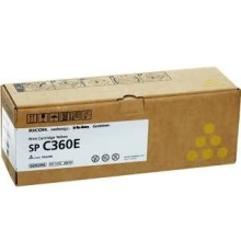 Ricoh 408191 Принт-картридж  SP C360E желтый SPC360/361  (1500 страниц)(408191)
