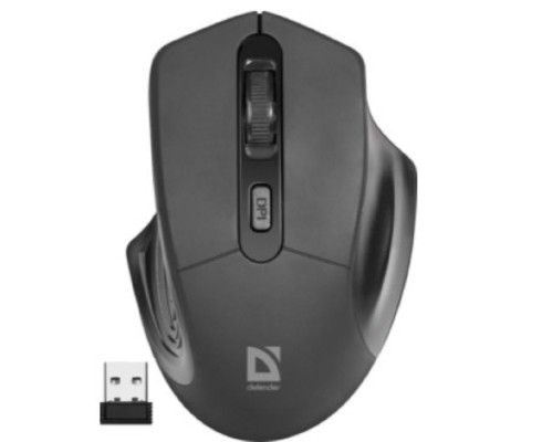 [Мышь] Defender Datum MB-345 черный [52345] {Беспроводная оптическая мышь, 4 кнопки, 800-1600 dpi}