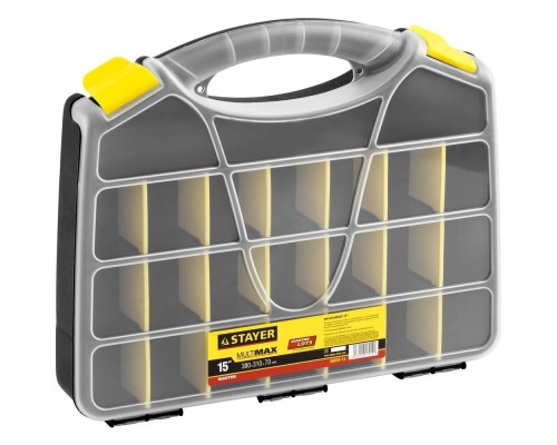 [Ящики] STAYER Органайзер SPACE-15, пластиковый, 15