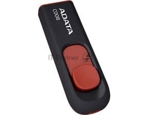 Флэш диск USB 2.0 ADATA Flash Drive 64Gb С008 Black-Red