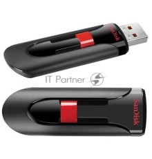 Флеш диск Sandisk 64Gb Cruzer Glide SDCZ60-064G-B35 USB2.0 черный/красный