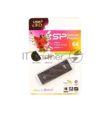 Флеш диск Silicon Power 64Gb Blaze B20 SP064GBUF3B20V1K USB3.0 черный