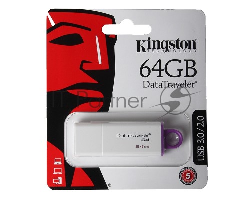 Флеш Диск Kingston USB Drive 64Gb DTIG4/64GB {USB3.0}