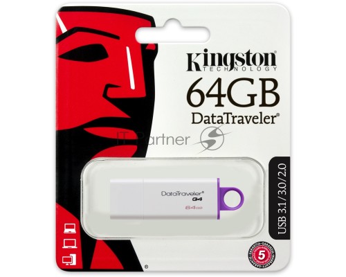 Флеш Диск Kingston USB Drive 64Gb DTIG4/64GB {USB3.0}