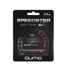 Флеш диск USB 3.0 QUMO 64GB Speedster QM64GUD3-SP-black