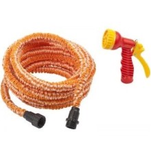 Набор поливочный GRINDA: удлиняющийся шланг 15м, пистолет-распылитель 7-ми позиционный [428496-15]