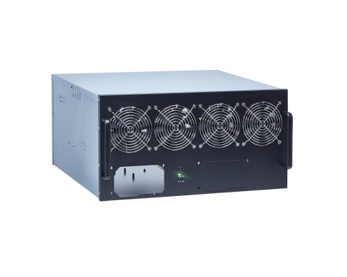 [Корпуса] Exegate EX270771RUS Корпус для майнинга Exegate Pro 8-430 <без БП, 2*USB, 4*fan 120мм, места под: 8 видеокарт, 2 БП>