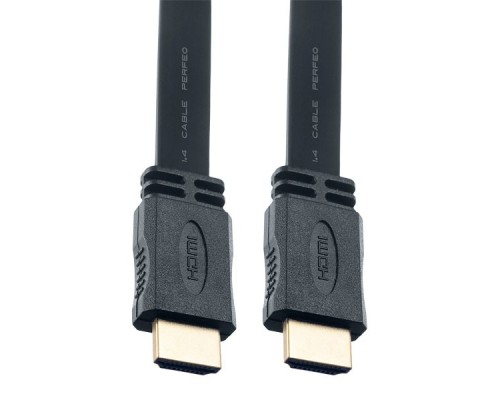 [кабели] PERFEO Кабель HDMI A вилка - HDMI A вилка, плоский, ver.1.4, длина 3 м. (H1303)