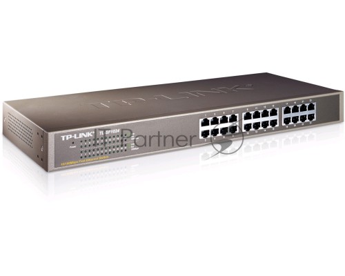 Сетевой коммутатор  TP-Link SMB TL-SF1024 Коммутатор 24-port 10/100M Switch, 1U 19-inch rack-mountable steel case