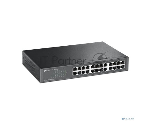 Сетевой коммутатор  TP-Link SMB TL-SF1024 Коммутатор 24-port 10/100M Switch, 1U 19-inch rack-mountable steel case