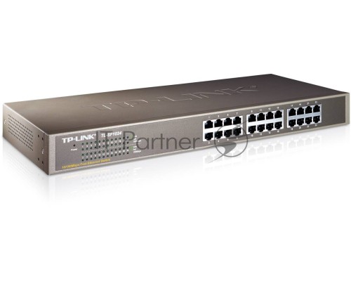 Сетевой коммутатор  TP-Link SMB TL-SF1024 Коммутатор 24-port 10/100M Switch, 1U 19-inch rack-mountable steel case