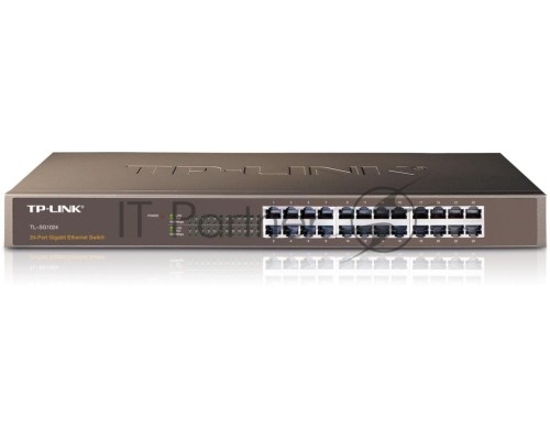 Сетевой коммутатор  TP-Link SMB  TL-SG1024 Коммутатор 24LAN 10/100/1000Mb/s Unmanagersd Gigabit Rackmount Switch